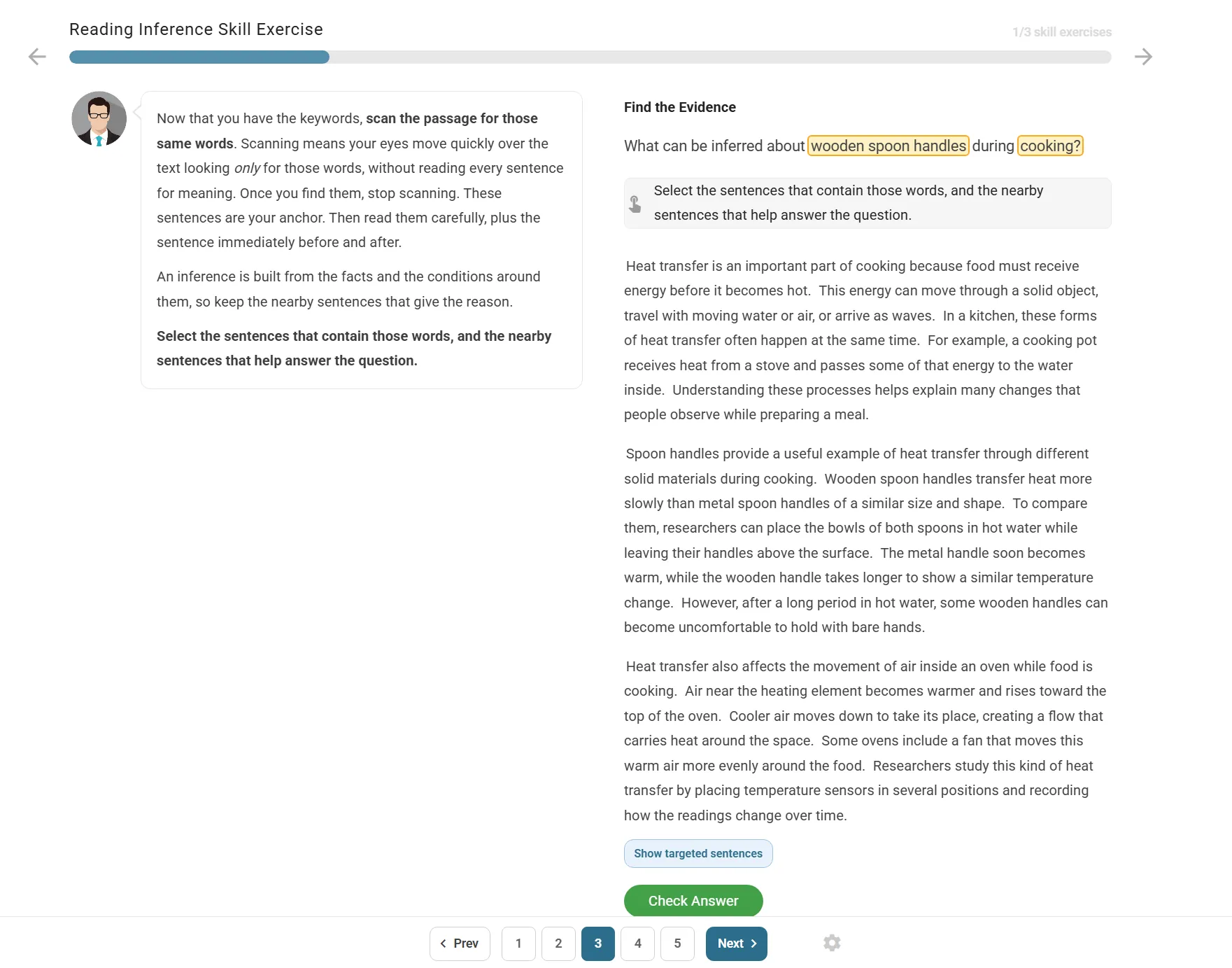 AI Tutor reading skill exercise AI Tutor reading skill exercise